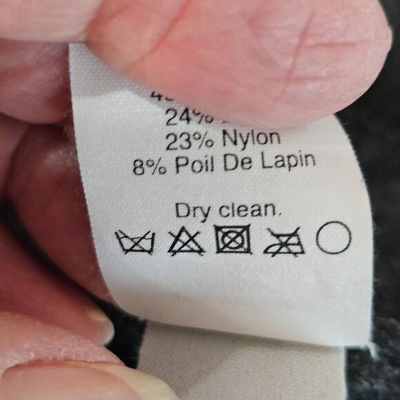 J. Crew Jeweled Starburst Beaded Sweater Medium Gray Wool, Rabbit Hair - Picture 8 of 10